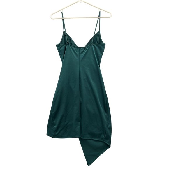 EMERALD SUNDAE Asymmetrical-Hem Dress Size Medium Green - 0024 - Picture 1 of 10